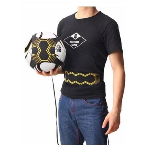 Elastiskt träningsband till fotboll Gul/Svart