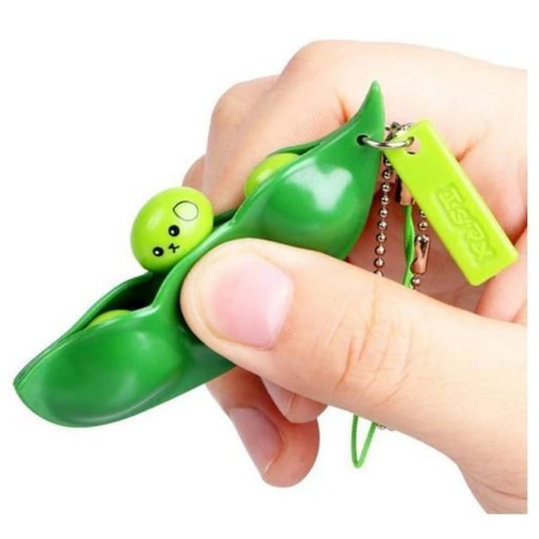 6-Pack - Green Beans - Bönor - Fidget Toys - Leksak / Sensory Gr Grön one size