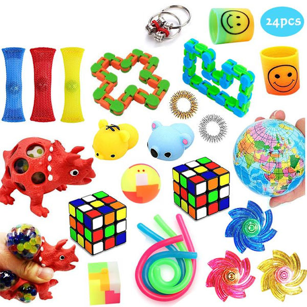 PRO 48 st. Fidget Pop it Toys Set pack för barn och vuxna