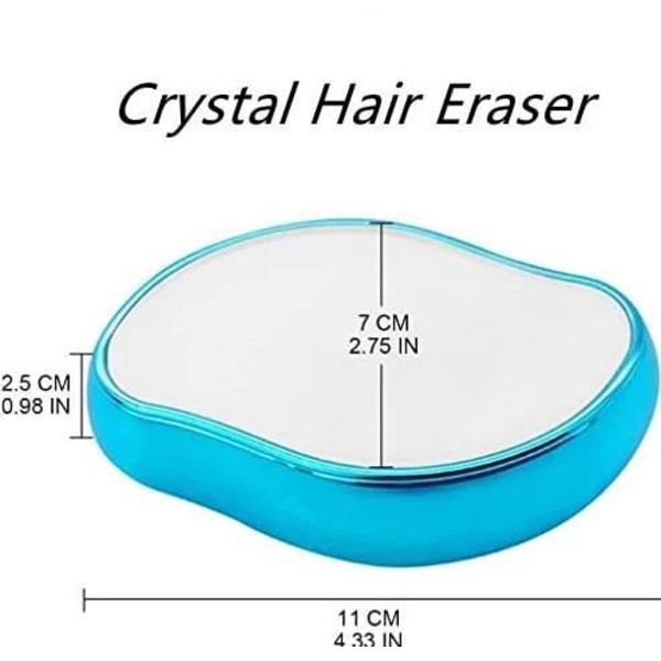 Smärtfri fysisk hårborttagning Epilatorer Crystal Hair Eraser Bl Blå