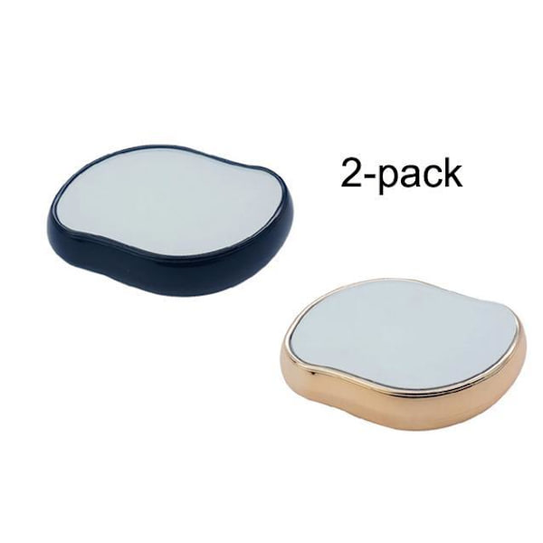 2-pack Svart / Guld Smärtfri fysisk hårborttagning Epilatorer Crystal Hair Eraser