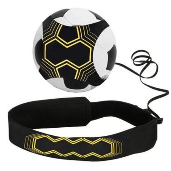 Elastiskt träningsband till fotboll Gul/Svart