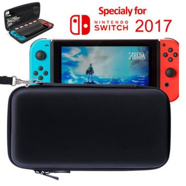 Hård Förvaringsväska, Fodral för Nintendo Switch, Svart