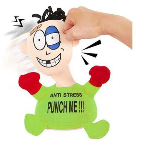 Rolig Punch Me Screaming Doll, interaktiva leksaker Grön Grön