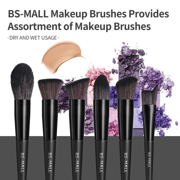 BS19 - BS-MALL 18 st. exklusiva Make-up / sminkborstar av Bästa