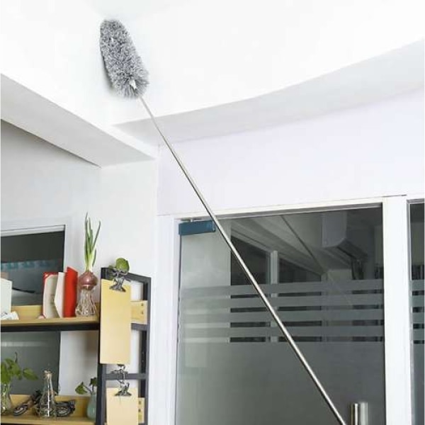 Telescopic dust brush with two attachments  - Enklare rengöring under soffan - Städmopp - Easyclean - Dammvippa