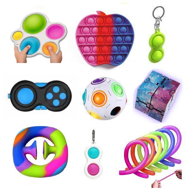 PRO set - 14 st. Fidget Toys Set för barn och vuxna NYHET multifärg one size
