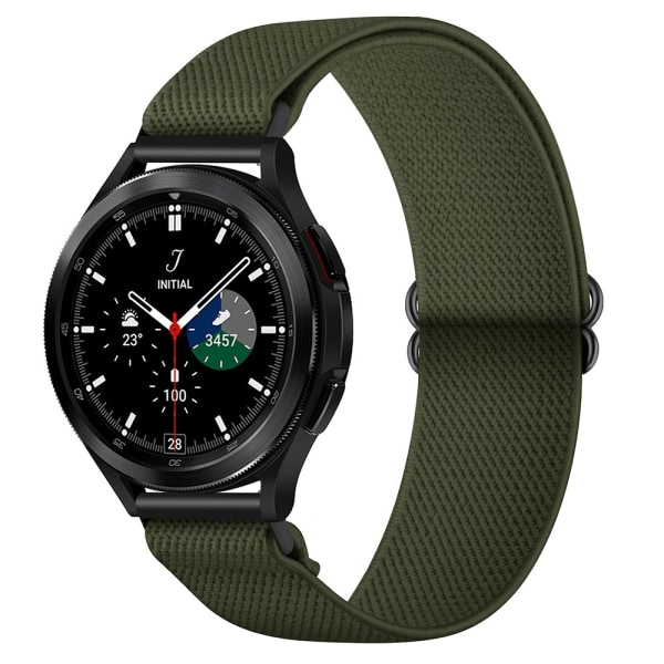 Nylonarmband 20mm för Galaxy Watch4 40mm/44mm m.fl. - Grön Grön