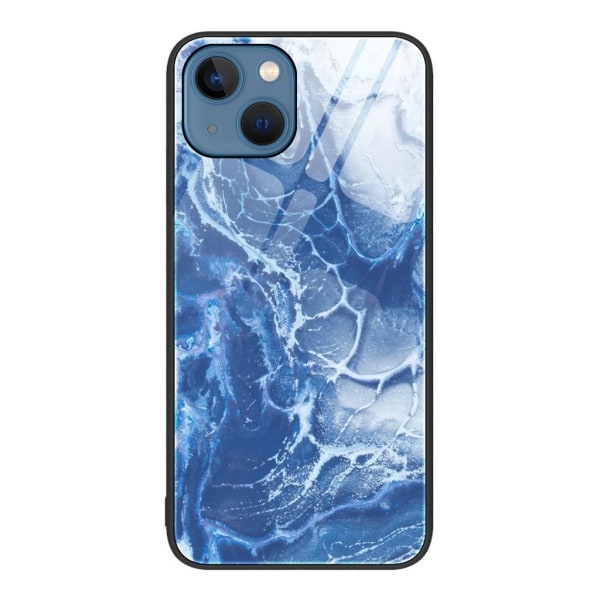IPhone 15 skal i marmor - Blått Blå