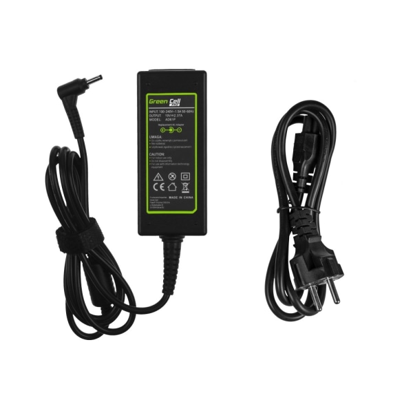 Green Cell Pro Charger for Asus, 19V 2.37A 45W - Black Svart