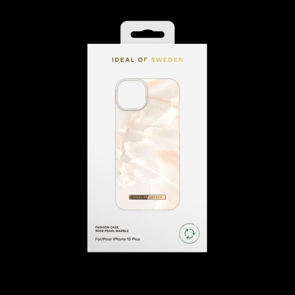 iDeal of Sweden iPhone 15 Plus skal, Rose Pearl Marble