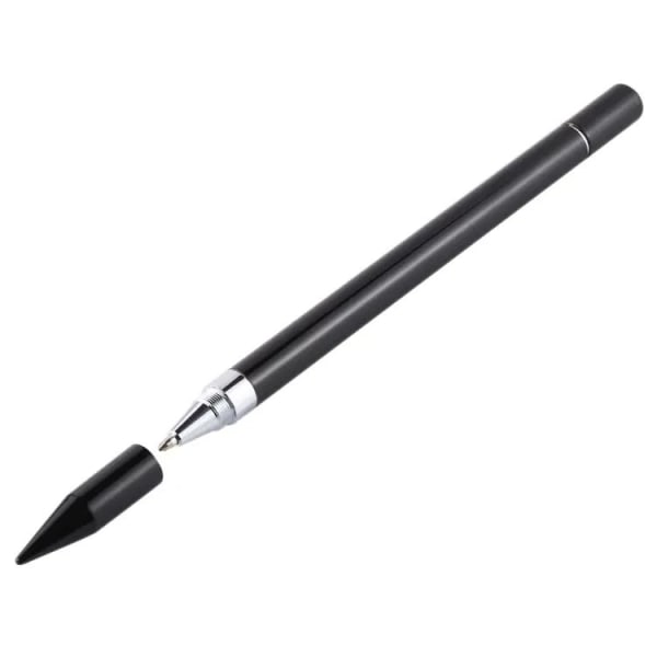Stylus Pen 2-i-1 för Touchskärmar - Svart Svart