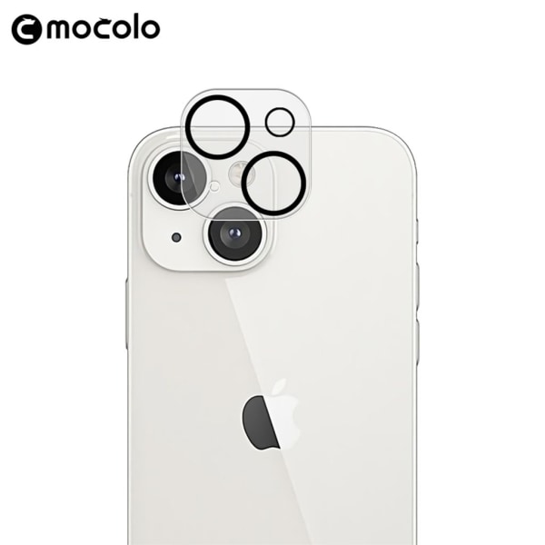 MOCOLO Linsskydd för iPhone 15 / Plus - Svart Ram Svart