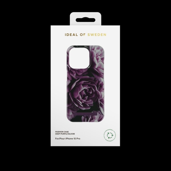 iDeal of Sweden iPhone 15 Pro Fodral, Deep Purple Bloom