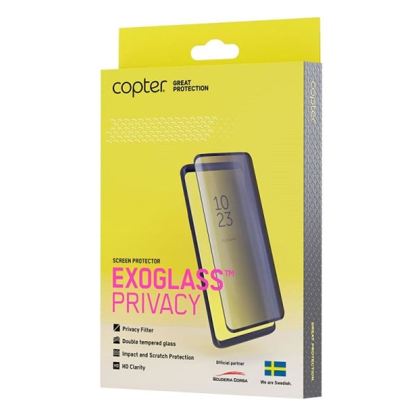 Copter Privacy Glass Skärmskydd för iPhone 12 / 12 Pro Transparent