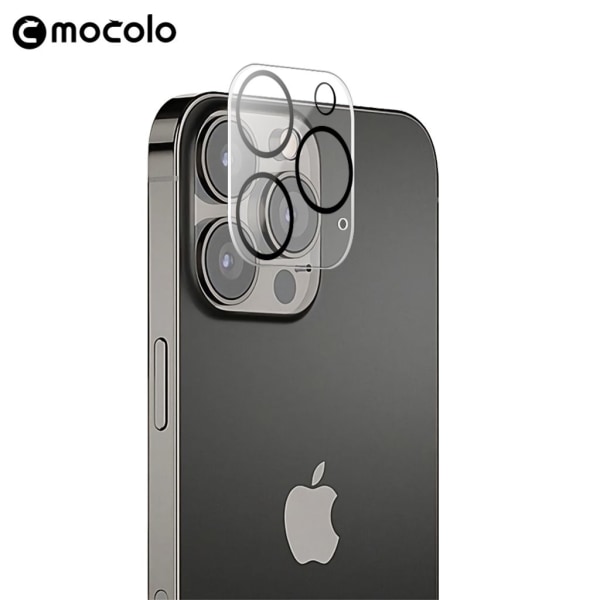 MOCOLO Linsskydd för iPhone 15 Pro / Ultra - Svart Ram Svart