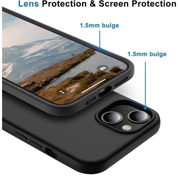 SiGN Liquid Silicone Case för iPhone 15 Plus - Svart Svart