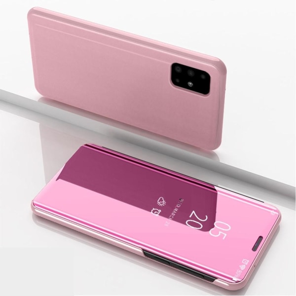 View Window Flip-Fodral till Samsung Galaxy A71 - Rosa Rosa