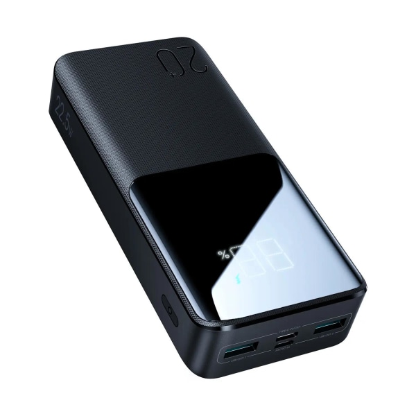 SiGN Super Charge LED Powerbank 20.000mAh, 22.5W - Svart Svart