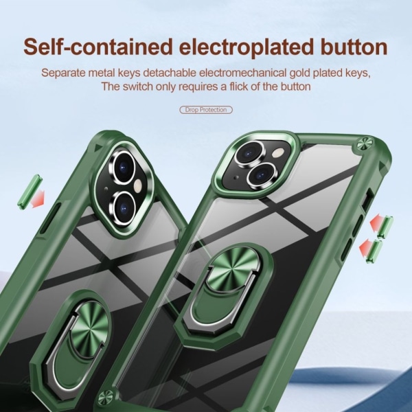 Elektropläterat iPhone 15 skal - Grönt Grön
