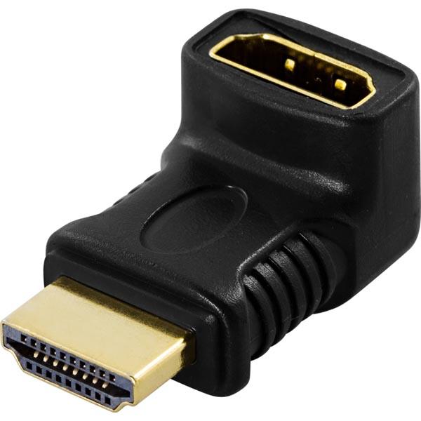 DELTACO HDMI adapter Male to Female Angled