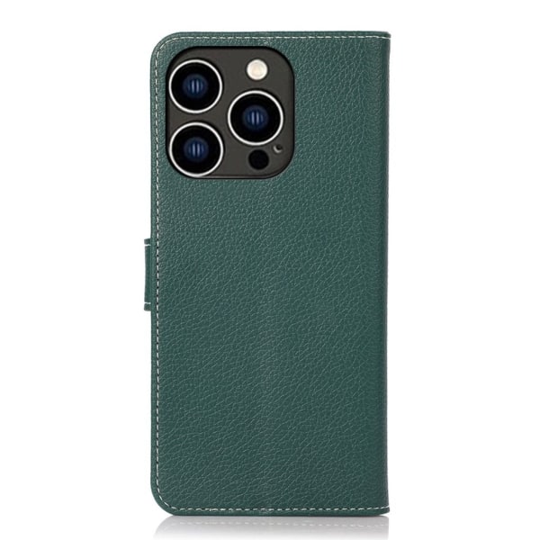 Enkelt iPhone 15 Pro Max plånboksfodral - Grön Grön