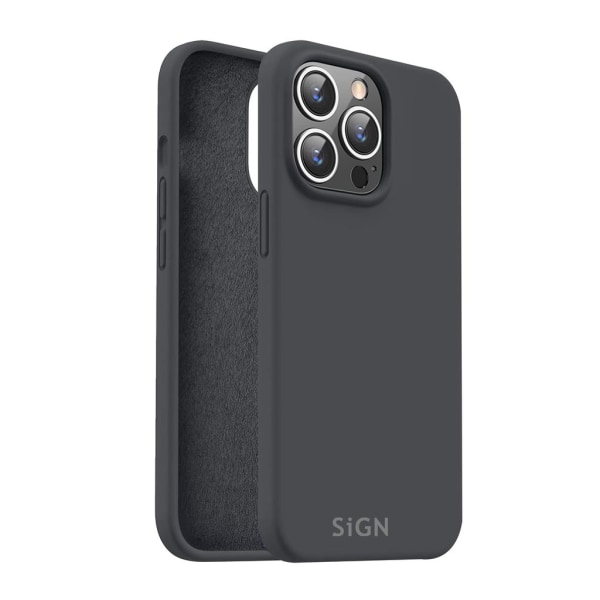 SiGN Liquid Silicone Case för iPhone 15 Pro Max - Svart Svart