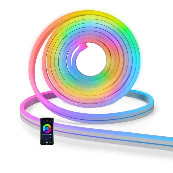 Smart Home WiFi RGB Utomhus-Slinga, IP44 SiGN, 5m multifärg