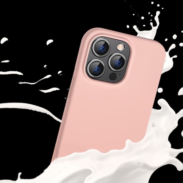 SiGN Liquid Silicone Case för iPhone 15 Pro Max - Ljusrosa Rosa