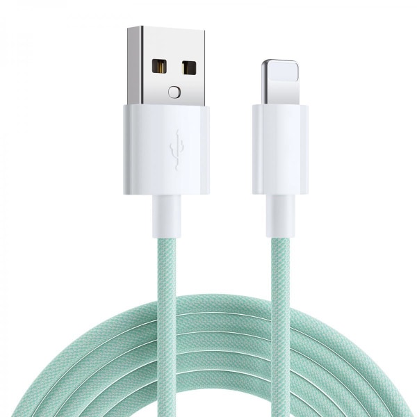 USB-A till Lightning Kabel 2.4A 2m SiGN Boost  - Grön Grön