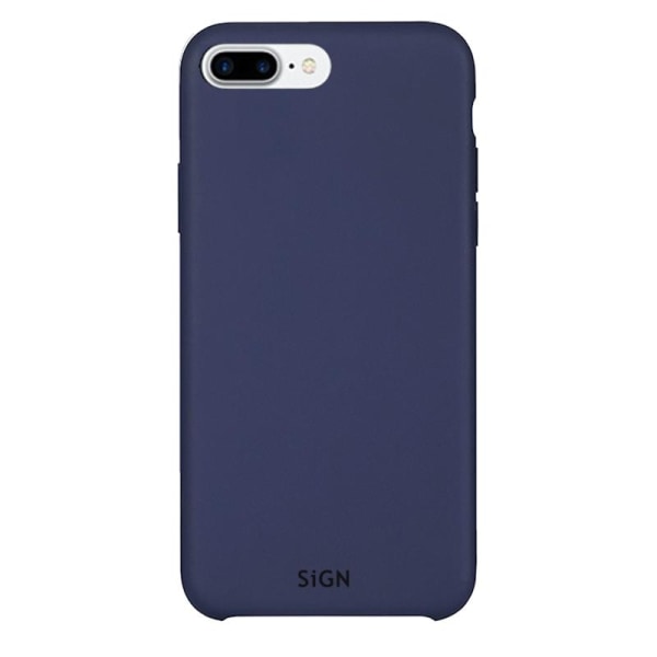 SiGN Liquid Silicone Case för iPhone 7 & 8 Plus - Blå Blå