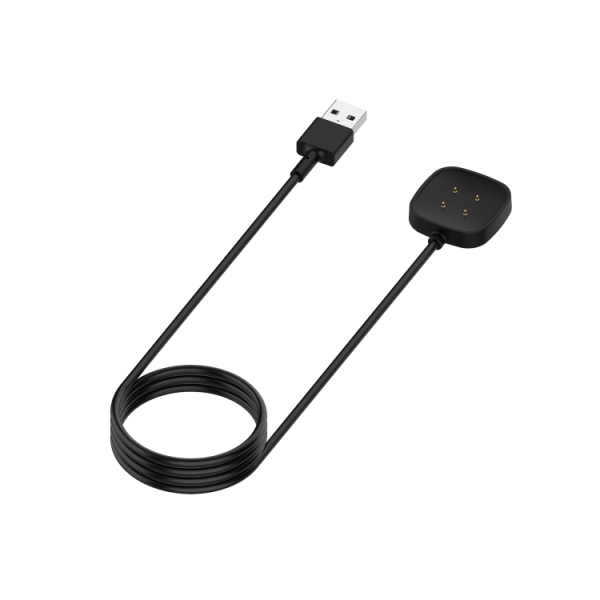 Fitbit Versa 3 & Sense USB Laddningskabel - Svart Svart