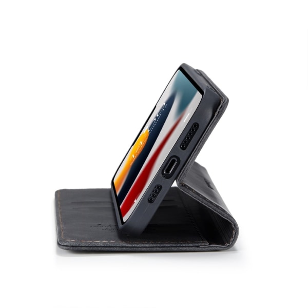 CASEME iPhone 13 Pro Max premium plånboksfodral - Svart Svart