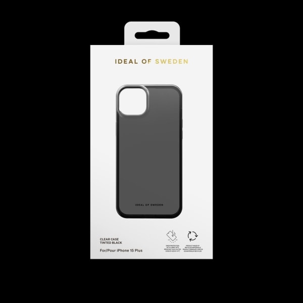 iDeal Clear Case iPhone 15 Plus - Tinted Black