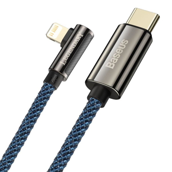 Baseus Legend Vinklad USB-C till Lightning Kabel 20W, 1m - Blå Blå