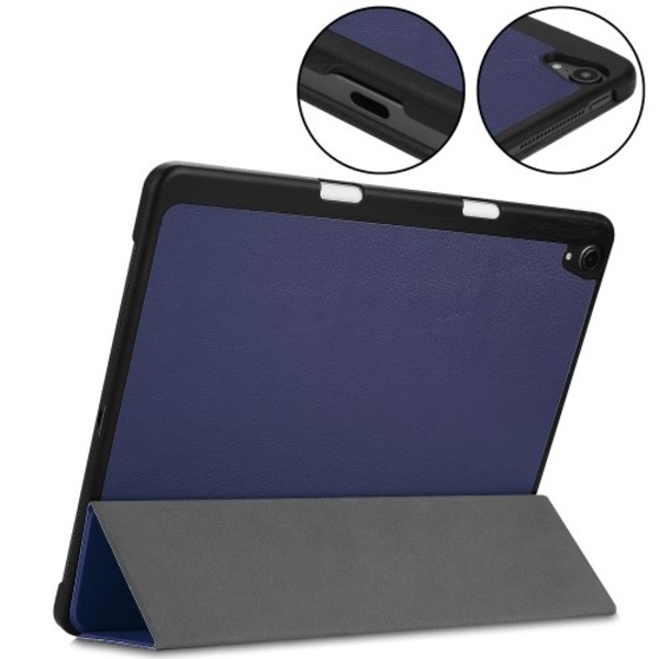 Tri-Fold Tablet Fodral till iPad Pro 12.9 (2018) - Mörkblå Blå
