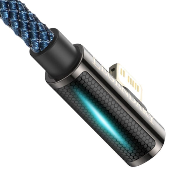 Baseus Legend Vinklad USB-C till Lightning Kabel 20W, 1m - Blå Blå