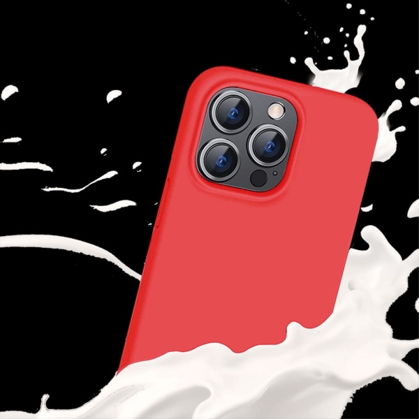 SiGN Liquid Silicone Case för iPhone 15 Pro - Rosa Röd