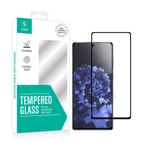 SiGN Heltäckande Skärmskydd i Härdat Glas för Samsung Galaxy S22 Transparent