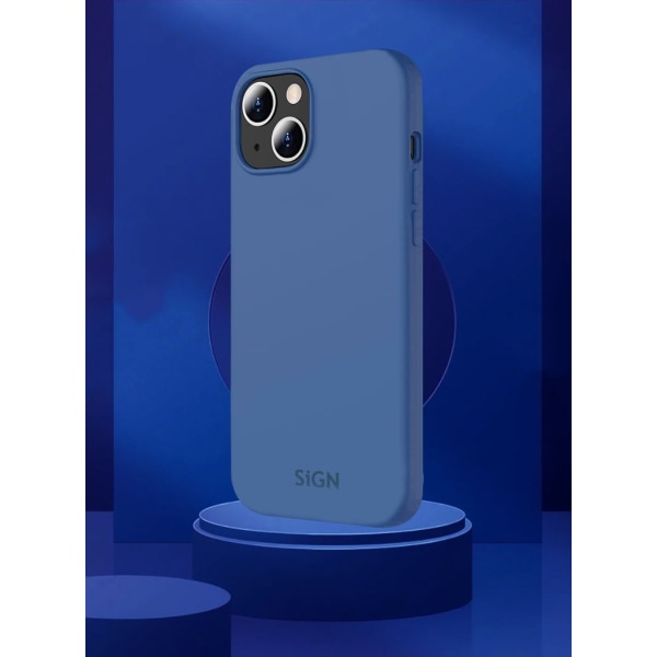 SiGN Liquid Silicone Case för iPhone 15 - Blå Blå