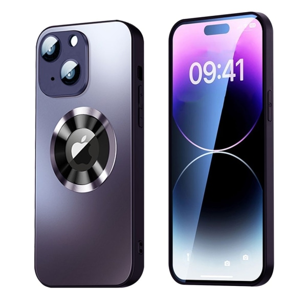 SiGN Magnetic Case iPhone 15 med linsskydd och logo view - Svart Svart