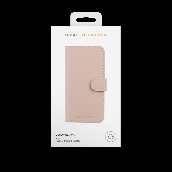 iDeal of Sweden iPhone 15 Pro Max Magnet Wallet +, Rosa Rosa