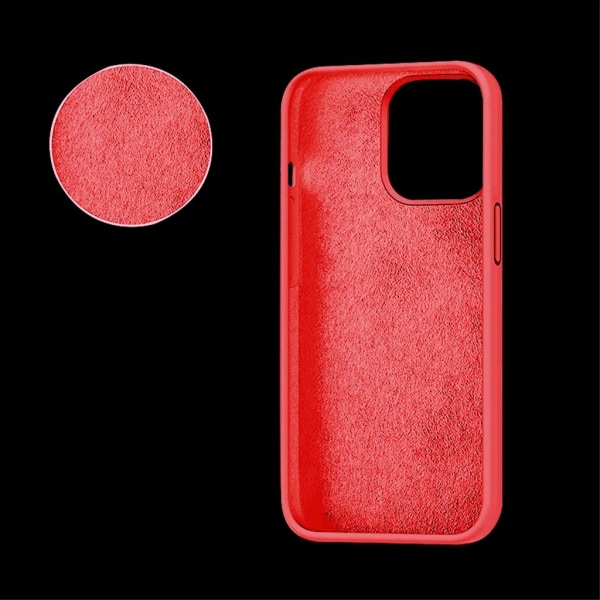 SiGN Liquid Silicone Case för iPhone 15 Pro Max - Rosa Röd