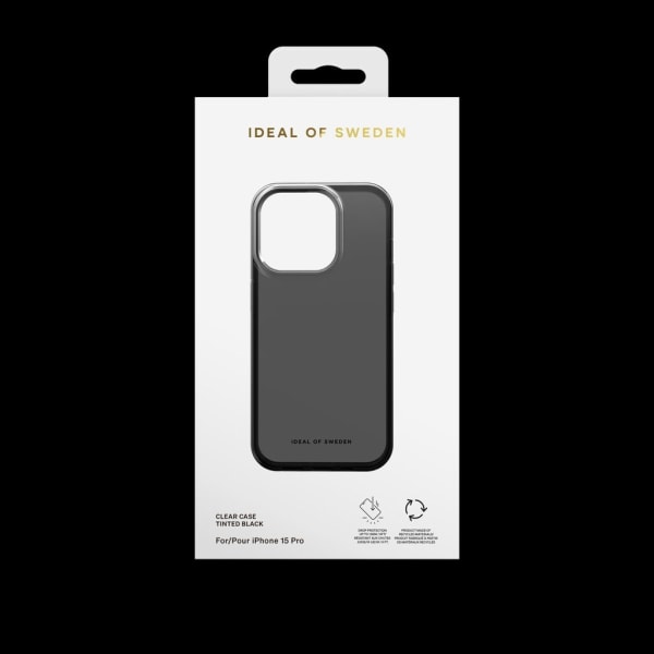 iDeal Clear Case iPhone 15 Pro - Tinted Black