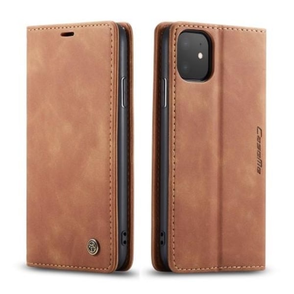 CASEME Plånboksfodral för iPhone 11 & XR - Brun Brun