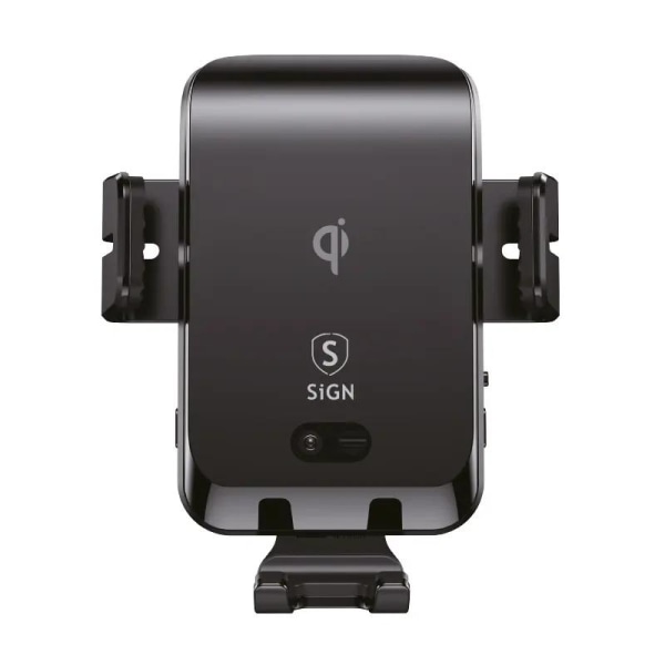 SiGN Bilhållare för Smartphones med Trådlös Laddning, 4.7"-6.8" Svart