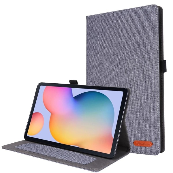 Cloth Texture Fodral för Galaxy Tab S6 Lite 10.4" - Grå grå