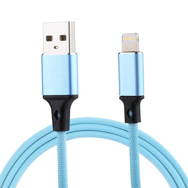USB A till Lightning Laddkabel, 1m till iPhone - Blå Blå En meter