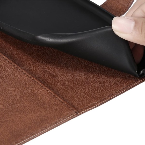 KT Leather iPhone 15 Pro Max fodral - Brunt Brun