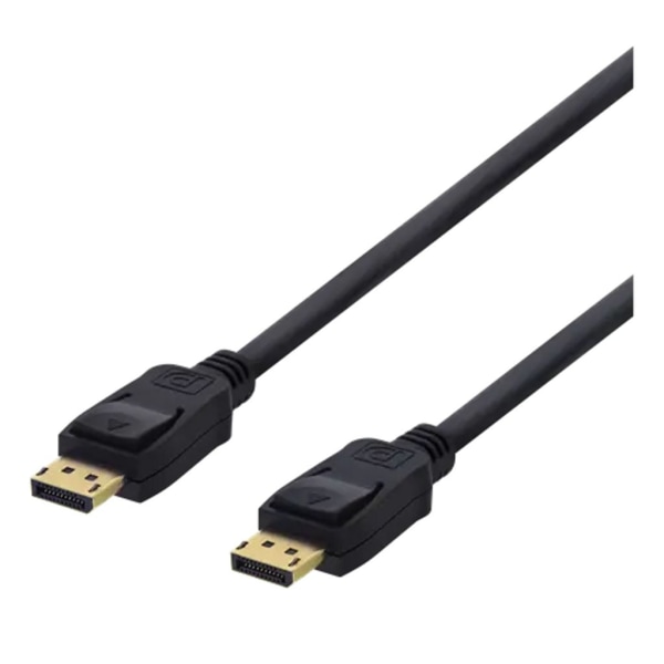 Deltaco DisplayPort Cable, 1 m, 4K UHD - Black Svart